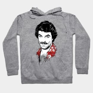 Tom Selleck ^^ Retro Aesthetic Hoodie